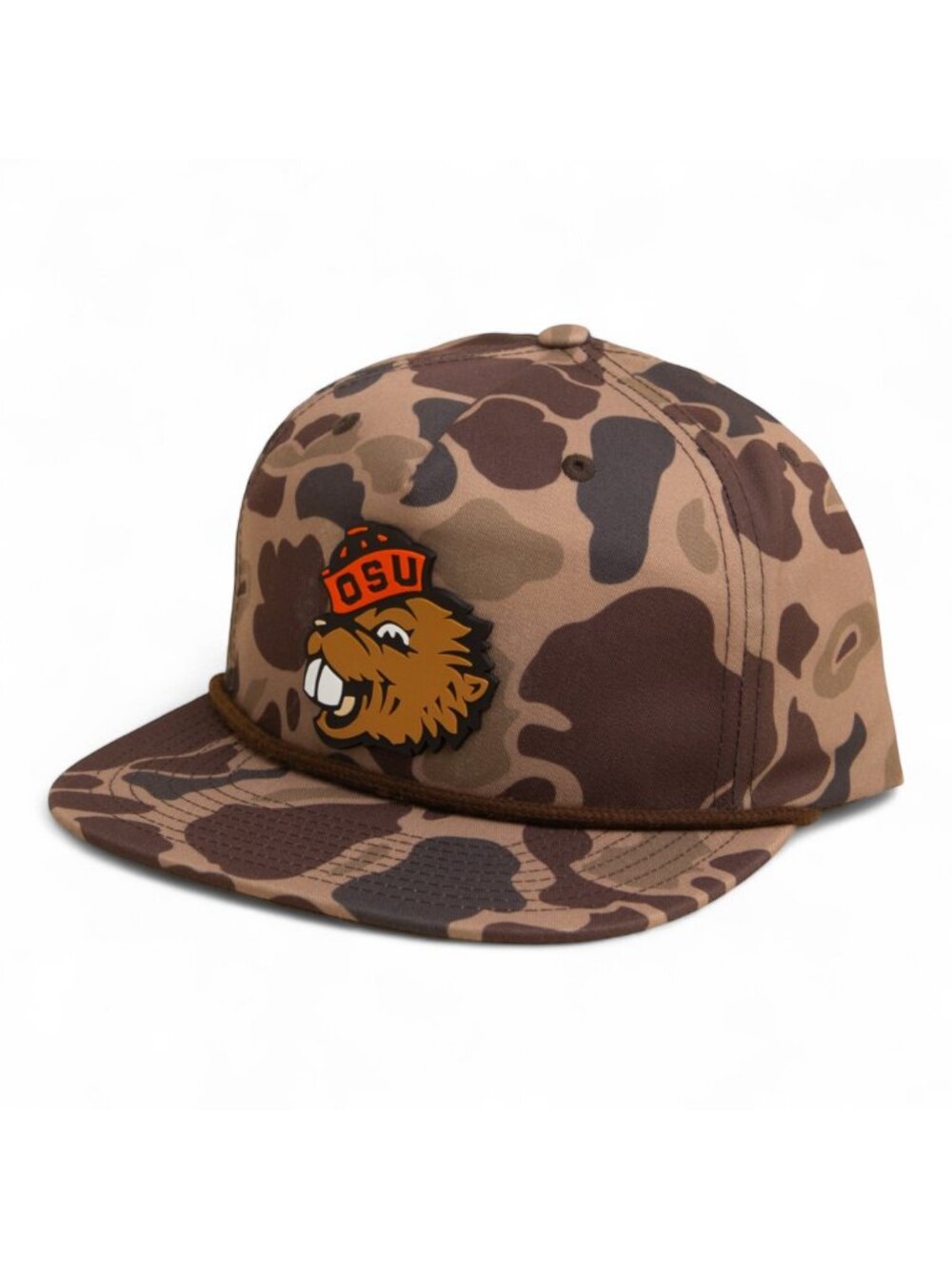 Oregon State Beavers Benny 3D Umpqua Rope Hat- Bark Duck Camo/ Brown